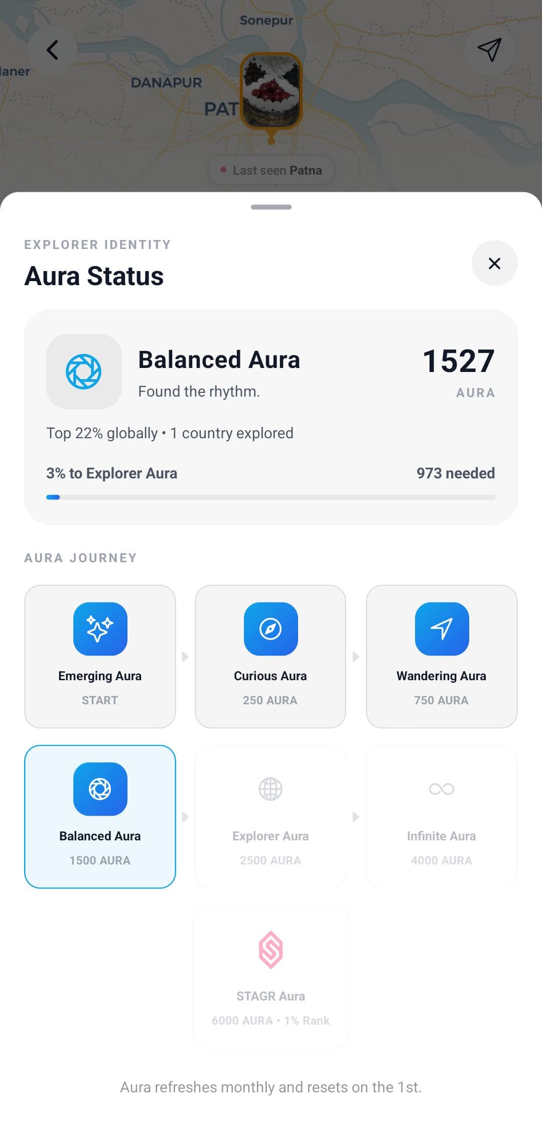 STAGR Aura explorer identity